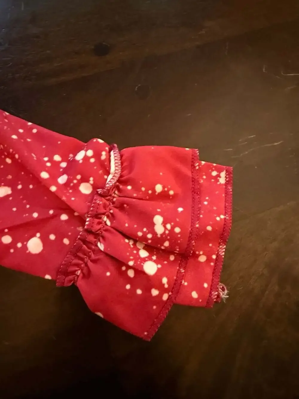 Merry Christmas Gnomies Ruffle Top and Buffalo Plaid Bell Bottom Pants Size 2T